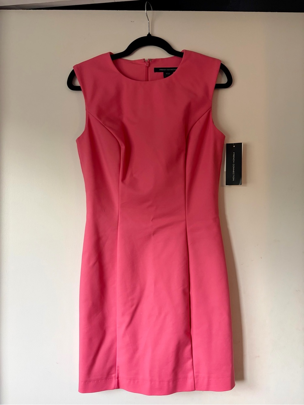 Sleeveless Coral French Connection Sheath Dress